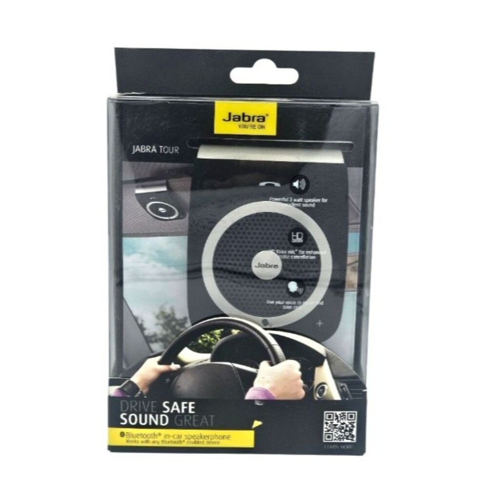 Jabra Tour Bluetooth In-Car Speakerphone Wireless Hands-Free Car Kit Open Box